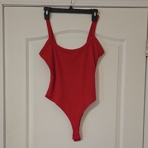 Chic Red Bodysuit